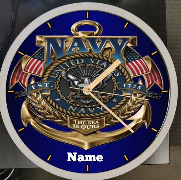 U.S. Navy led lights clock - Picture 8 of 8